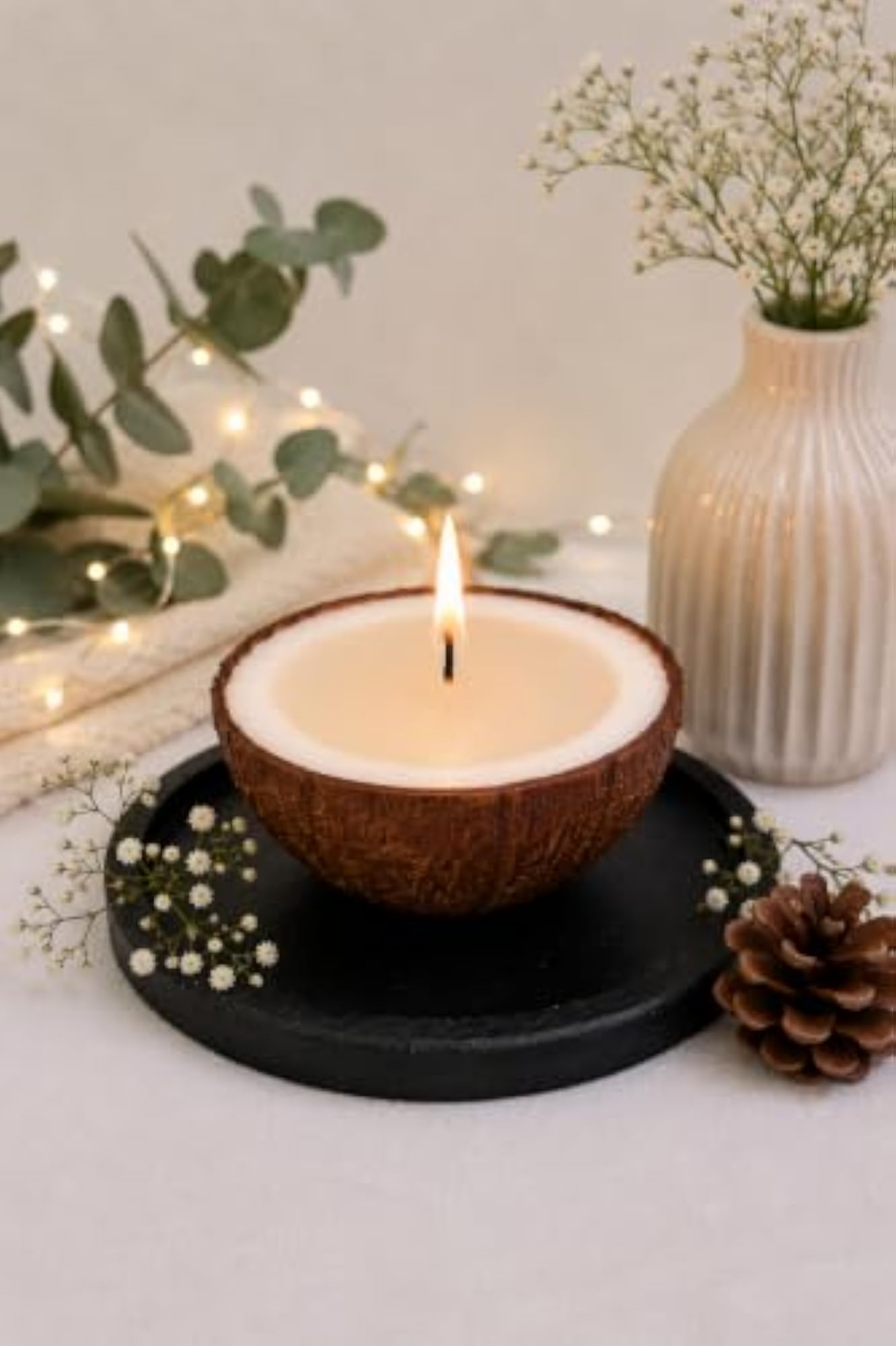 Artsy Wish Coconut Design Decorative Soy Wax